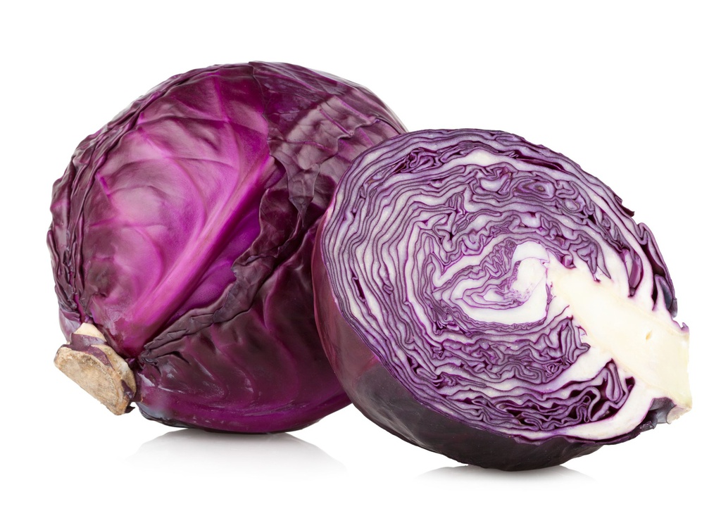 Organic red cabbage
