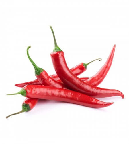 Manojo de pimienta picante ecológica