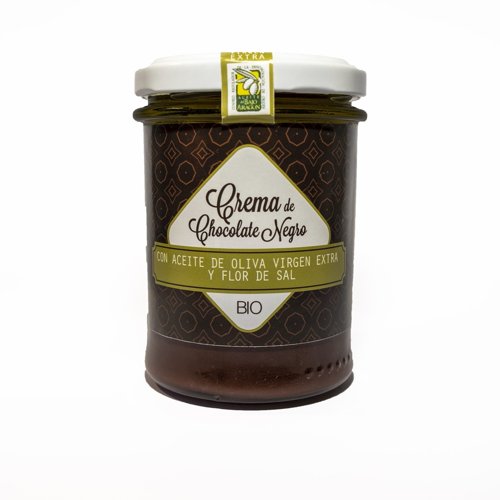 Crema untar choc. negro, AOVE y flor de sal BIO - ISABEL