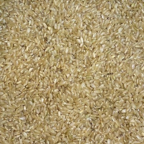 Organic brown round rice