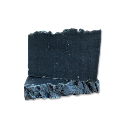 Jabón artesanal con carbón activo