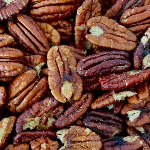 Pecan nuts in halves