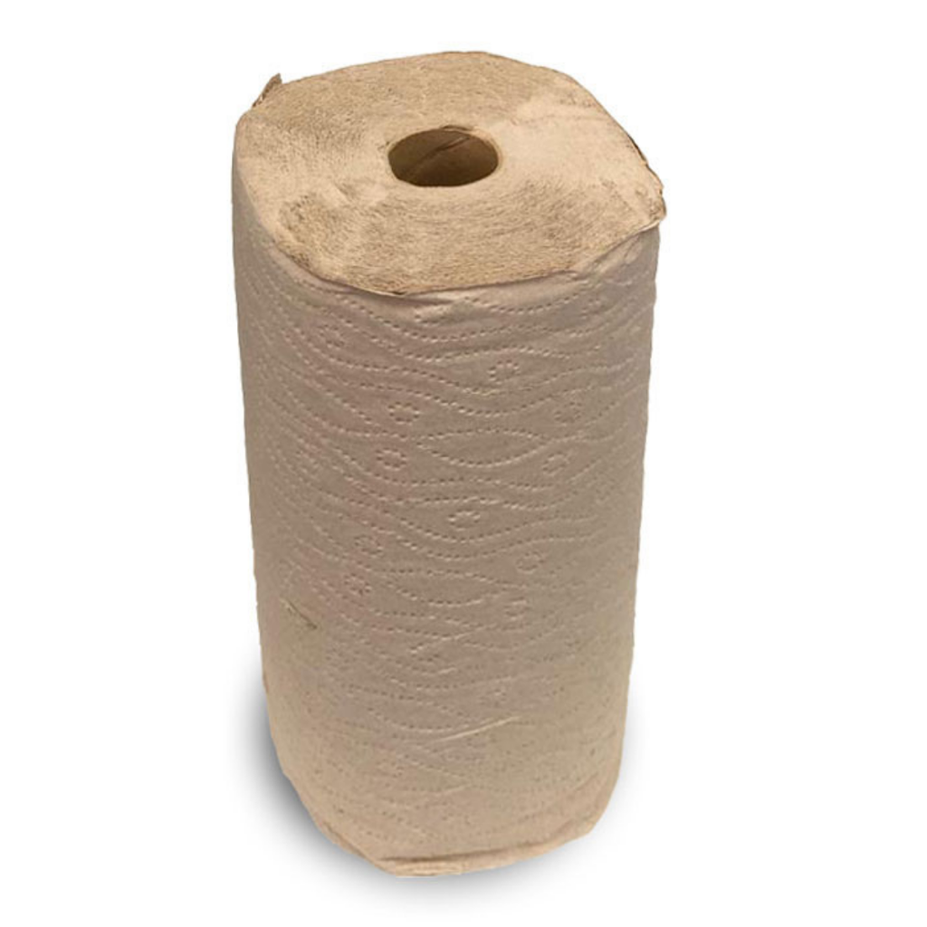 Unbleached, recycled paper towels