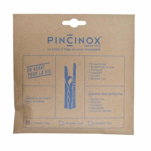 Pinzas de acero inoxidable (12 unidades)